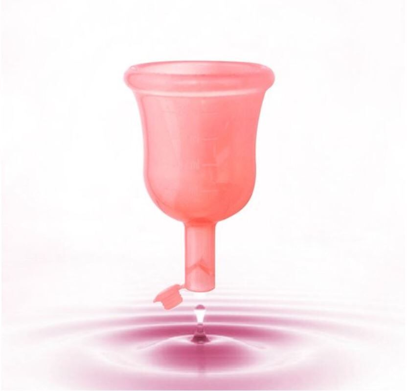 Haakaa menstruatie cup met klepje 1 menstruatiecup