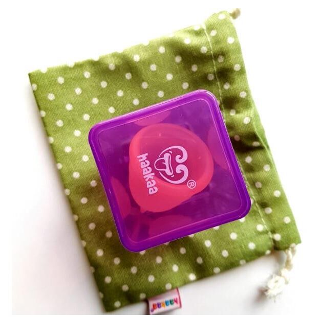 Haakaa menstruatie cup met klepje 3 menstruatiecup