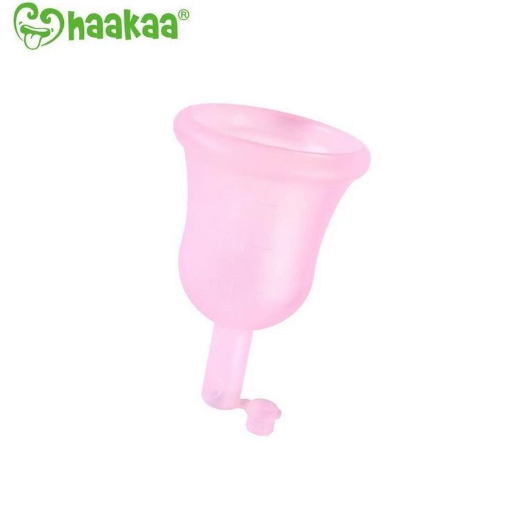 Haakaa menstruatie cup met klepje 2 menstruatiecup
